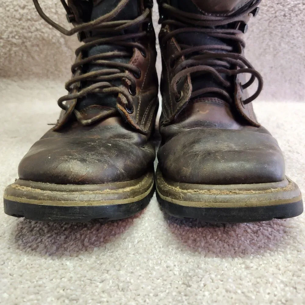 Rocky Boots Men’s 9M Brown Waterproof Logger ASTM Electrical Hazard Work Boot